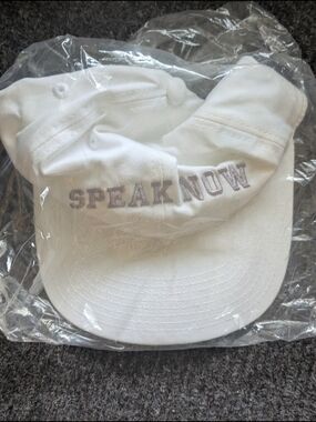 Speak Now White Baseball Cap